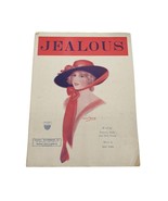 Vintage Sheet Music 1924 Jealous Piano Voice Tommie Malie Dick Finch Jac... - $14.03