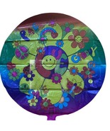 Betallic Balloon Vintage 1996 Round 18&quot; Mylar Peace Love Groovy Smile Si... - $13.29 CAD