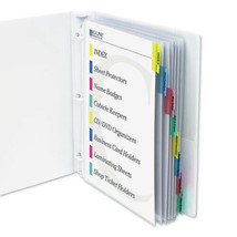 C-Line 5580 2&quot; Sheet CAP Sheet Protectors w/Index Tabs - Asstd Colors (8... - £21.89 GBP
