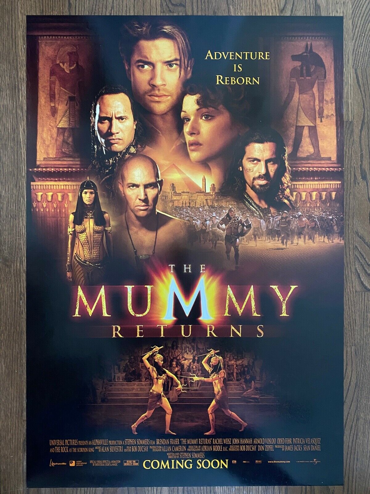 THE MUMMY RETURNS (2001) Double-Sided Advance One-Sheet Universal Horror! - $125.00