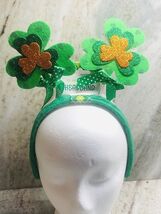 St. Patrick’s Day Adult  Headband-Glittered Shamrock-Felt. ShipN24Hours - €15,21 EUR
