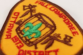 Vintage 1973 Ottawa District Fall Camporee Twill Boy Scout BSA Camp Patch - £9.34 GBP