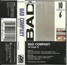 Bad Company (3) - 10 From 6 (Cass, Comp) (Very Good (VG)) - £1.36 GBP