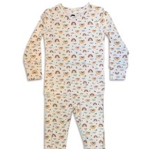 BIRD &amp; BEAN TWO-PIECE PAJAMA SET IN RAINBOW SIZE 7 - $13.49