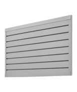 2 x 4 ft Slat Wall Paneling PVC Grey Garage Slatwall with Modular Design - $168.08 CAD
