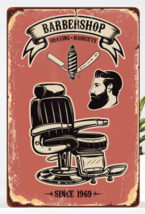Barber Shop Shaving - Haircuts Vintage Novelty Metal Sign 12&quot; x 8&quot; Wall Art - $8.98