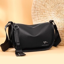 Leather  Crossbody Bags for Women New Hot High Quality Solid Color Travel Crossb - £63.38 GBP