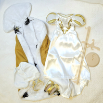 Shirley Temple Dress-Up Doll Clothes ~ Little Princess With Gold Crown &amp; Shoes - £10.10 GBP