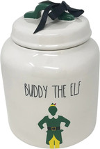 Rae Dunn Chubby Buddy The Elf Canister Christmas Green New Htf - £38.15 GBP