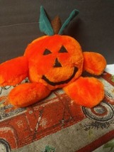 Vtg Genich Jack o’ Lantern Pumpkin Halloween Plush Toy - £6.18 GBP