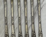 6 - N.F. Silver Co Niagara Falls 1877 Pickle Seafood Olive Cocktail Fork... - $23.76