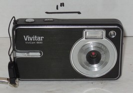 Vivitar ViviCam 8690 8.0MP Digital Camera BlackTested Works - £39.56 GBP
