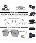 HDCrafter Polarized Monofocal Eyeglasses for Myopia (Silver/ Gray frame)  - $895.60 MXN