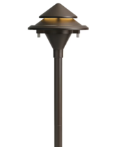 Kichler 3-Watt Low Voltage Hardwired LED Landscape Path Light Olde Bronz... - $79.19