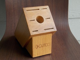 Cutco Knife Block 7 Slot Galley Set Honey Oak Made In The Usa Block Only - £23.50 GBP