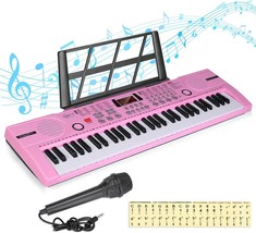 Hricane Kids Piano Keyboard, Beginner Electronic Keyboard With 61 Keys, Portable - £62.23 GBP