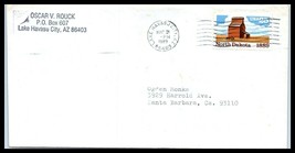 US Cover - Lake Havasu City, Arizona to Santa Barbara, California T6 - $2.96