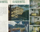 ELISEO Hotel Brochure Genova Genoa Italy 1960&#39;s - $17.82