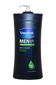 Men Fast Absorbing Body & Face Lotion by Vaseline for Men - 20.3 oz Lotion - $47.99