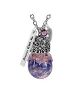 Blue and Pretty Purple Hearts Glass Cremation Urn - Love Charms™ Option - $29.95