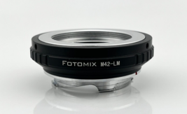 FotoMIx M42-LM Lens Adapter with Built-In Iris Control for Leica M Series Camera - £17.76 GBP