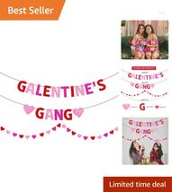 Durable Glitter Galentine's Gang Banner - Easy Setup for Your Party - $19.75