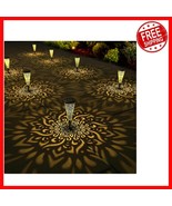 6 Pack of Durable Solar Landscape Lights - Warm Golden Glow for Outdoor ... - $79.87 CAD