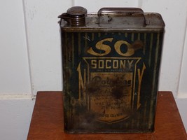 Vintage SOCONY Polarine One Gallon Empty Gear Oil Can - $5,536.06 MXN