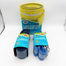 Vintage Lawn Chair Webbing Lot Re Web For Aluminum Patio Furniture Mixed... - $24.99