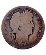1896-O Barber Quarter in About Good+ Condition, Just Misses Good, Cool T... - $102.62 CAD