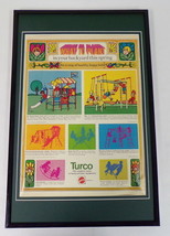 1971 Mattel Turco Dr Seuss Hoos Framed 11x17 ORIGINAL Vintage Advertising Poster - $69.29