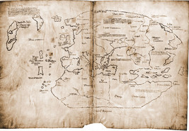 Vinland, First Map of Americas, Discovered by Vikings, Poster with Free Pamphlet - £30.96 GBP