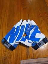 Nike Vapor Jet 2.0 NCAA Football Receiver Gloves Blue/White, XXL PGF267-410 - $28.49