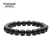 Power Ionics Men Women Natural Tourmaline Beads Stretch Healthy Bracelet Wristba - $35.22