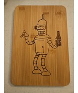 Futurama Bender Laser Engraved Cutting Board - $5.45