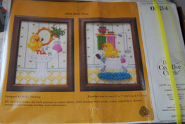 Embroidery Kit for &quot;Bath Time Ducks&quot; including Vintage Frames - $5.99