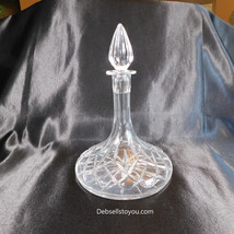 Cut Crystal Ships Decanter with Mismatched Stopper # 22612 - £28.89 GBP