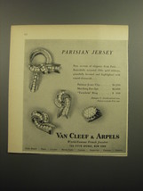 1960 Van Cleef &amp; Arpels Jewelry Ad - Parisian Jewelry - £12.01 GBP