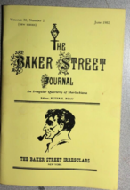 The Baker Street Journal V. 32 #2 June 1982 Vintage Sherlock Holmes Fanzine - £11.60 GBP