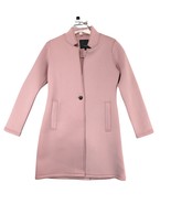 Steve Madden Women&#39;s S Pink Scuba Fabric Single Button Long Coat, Preppy... - €34,58 EUR