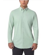 Modern Ambition Mens Shirt Green Casual Long Sleeves Sports Button-Up St... - $59.64 CAD