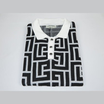 Men's Sports Shirt LCR MIZUMI Soft Cotton Blend Fashion Polo Style 11170-A Black image 7