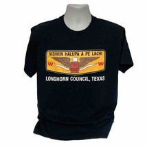 Vintage Longhorn Council Nishkin Halupa A Pe Lachi Boy Scout T Shirt Men... - £52.86 GBP
