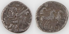 150 BC Roman Republic AR Denarius Decimius Flavus Roma Luna Biga S-86 RRC-207/1 - £116.69 GBP