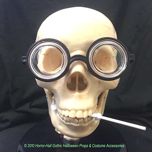 Funny Nerd Thick Lense GEEK GLASSES Professor Bookworm Cosplay Costume Accessory Item image 14