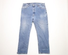 Vintage Y2K 2000 Levis 505 Mens 40x29 Distressed Regular Straight Leg Jeans USA - £46.62 GBP
