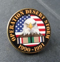 Operation Desert Storm Gulf War Veteran 1990 1991 Eagle Lapel Pin Badge ... - $5.78