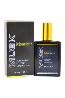 Monsieur Musk by Dana for Men - 4 oz Pure Cologne Spray - $55.99