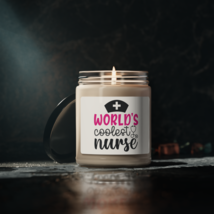 World&#39;s Coolest Nurse, Scented Soy Candle, 9oz - £19.87 GBP+