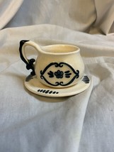 Vintage Delftware Pottery Demitasse Cup &amp; Saucer - $18.95
